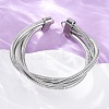 Iron Round Snake Chains BJEW-G741-02P-1