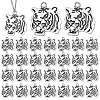 Tibetan Style Alloy Pendanrs FIND-WH0199-392AS-1