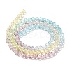 Transparent Painted Glass Beads Strands DGLA-A034-T4mm-A15-5