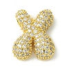 Rack Plating Brass Clear Cubic Zirconia Pendants KK-S378-01G-X-1