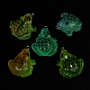 Luminous Transparent Resin Pendants RESI-F077-01P-2