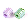 UV Plating Opaque Acrylic Beads OACR-N153-14-2