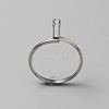 Aluminium Alloy Finger Rings Components FIND-WH0111-275A-P-2
