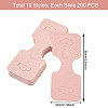 220Pcs 11 Styles Paper Necklace Display Cards CDIS-CD0001-03-3