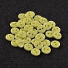 2-Hole Flat Round Resin Sewing Buttons for Costume Design BUTT-E119-24L-15-1