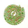 Baking Painted Glass Beads Strands DGLA-Q023-6mm-DB49-2