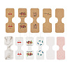 220Pcs 11 Styles Paper Necklace Display Cards CDIS-CD0001-03-4