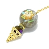 Round Resin Dowsing Pendulum Big Pendants G-C117-01G-04-2
