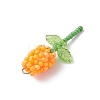 Glass Seed Beaded Rose Pendants PALLOY-MZ00959-01-4