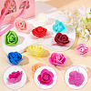 CRASPIRE 210Pcs 14 Colors 3D Foam Rose Ornament Accessories DIY-CP0008-68-6