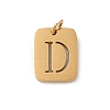 304 Stainless Steel Charms STAS-R001-01G-D-1