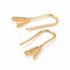 Rack Plating Eco-friendly Brass Earring Hooks LS-X-KK-D075-14G-RS-2