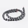 Non-magnetic Synthetic Hematite Beads Strands G-P341-12-8x10mm-2