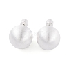 Round Ball Drawbench Brass Ear False Plugs for Women EJEW-G391-24A-S-2