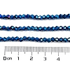 Transparent Electroplate Glass Beads Strands EGLA-A039-T3mm-UA03-4
