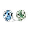 Spray Painted Transparent Acrylic Beads OACR-H054-09-2