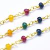 Glass Handmade Beaded Chains CHC-L036-24G-1