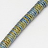 Electroplate Non-magnetic Synthetic Hematite Beads Strands G-J164B-3mm-08-3