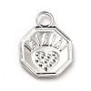 Tarnish Resistant Ion Plating(IP) 304 Stainless Steel Pendant Rhinestone Settings STAS-P312-06P-2