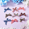 30Pcs 6 Colors Cloth Alligator Hair Clips PHAR-TA0001-18-5