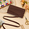 15 Yards Imitation Leather Braided Lace Ribbon WL-WH0003-02D-5
