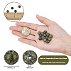 ARRICRAFT Natural Serpentine/Green Lace Stone Beads Strands G-AR0001-46-2