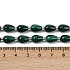 Natural Malachite Beads Strands G-L630-C01-10x6mm-5