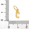 925 Sterling Silver Letter Charms with Jump Rings LS-STER-R008-01G-J-3