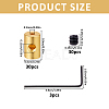 Alloy and Brass Pin Keepers Locking Clasps TOOL-WH0059-082A-G-2