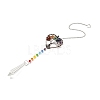 Chakra Theme Gemstone Pendant Decoration LS-AJEW-P098-12P-1