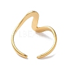 304 Stainless Steel Open Cuff Rings for Women RJEW-M020-07G-06-3