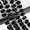 Natural Black Onyx(Dyed & Heated) Beads Strands G-N327-08A-01-1
