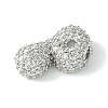 Rack Plating Brass Clear Cubic Zirconia Pendants KK-S378-01P-P-2