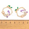 Rack Plating Alloy Enamel Pendants LS-FIND-A040-04KCG-02-3
