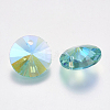 Faceted Glass Rhinestone Charms RGLA-F049-8mm-202PS-2