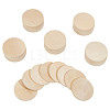 Unfinished Wooden Flat Round Cutouts WOOD-WH0050-042C-1