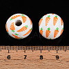 Easter Theme Printed Wood Beads WOOD-T032-22B-4