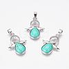 Natural & Synthetic Mixed Stone Pendants G-G651-A-2