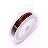 Round Copper Craft Wire CWIR-WH0001-0.8mm-10-1