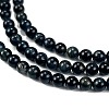 Natural Blue Tiger Eye(Dyed & Heated) Beads Strands LS-G-M438-A04-01-3