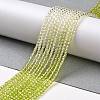 Transparent Gradient Color Glass Beads Strands GLAA-G101-2mm-13-4
