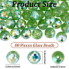 80Pcs AB Color Plated Glass Beads EGLA-PA0001-41C-2