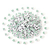 White Opaque Acrylic Beads MACR-YW0001-20F-1
