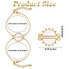 2Pcs 316 Surgical Stainless Steel Matching Sun Link Bracelets Set JB710A-2