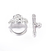 Tibetan Style Alloy Toggle Clasps X-LF0026Y-S-1