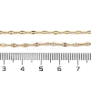 Ion Plating(IP) 304 Stainless Steel Dapped Chain Necklace for Men Women NJEW-E076-02G-4
