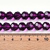 Baking Paint Transparent Glass Beads Strands LS-DGLA-A035-T10mm-A09-5