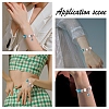 Brass European Style Bracelet Making MAK-SC0001-09-5
