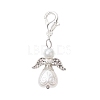 Angel Acrylic Imitation Pearl Pendant Decorations HJEW-JM02318-1