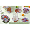 DIY Cattle & Flower Pattern Coaster Diamond Painting Kits DIY-TAC0016-53-21